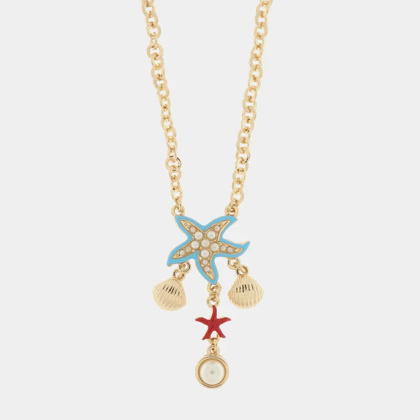 Collana con stella marina e conchiglie | collana con conchiglia | BYSIMON