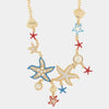Collana in Metallo con stelle marine e conchiglie