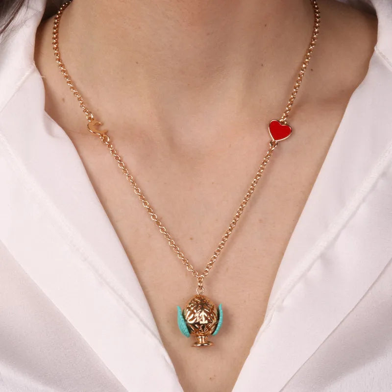 Collana in Metallo con pumo pugliese - BYSIMON gioielli