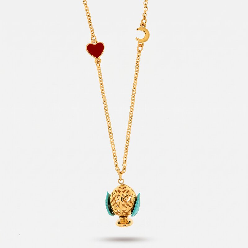 Collana in Metallo con pumo pugliese - BYSIMON gioielli