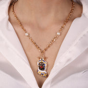 Collana in Metallo con testa di moro siciliana