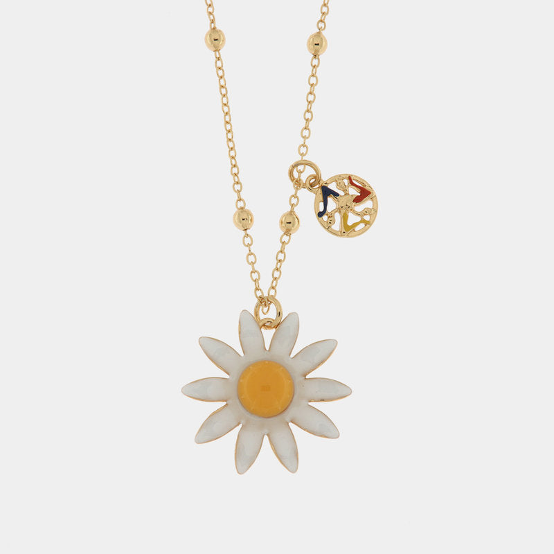 Collana in Metallo con pendente a forma di margherita in smalto colorato SICILY - gioiello BySimon