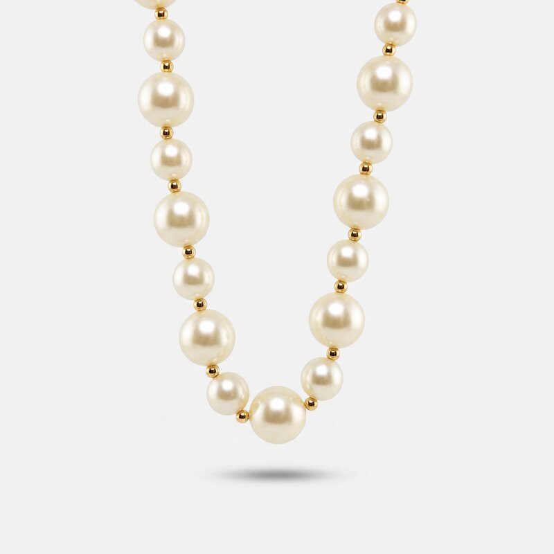 Collana in Metallo con perle