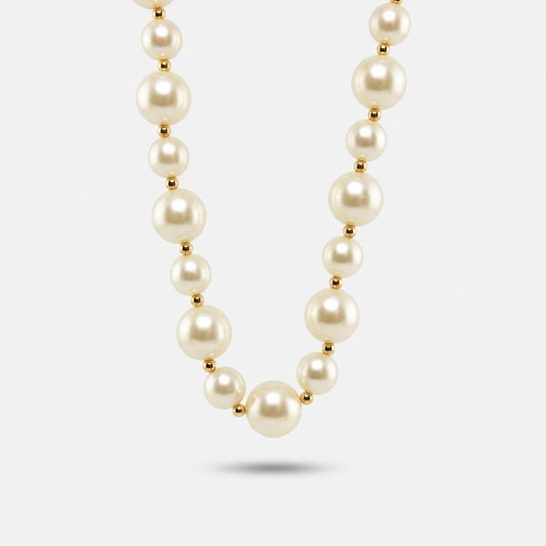 Collana in Metallo con perle