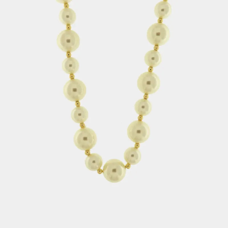 Collana in Metallo con perle