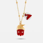 Collana con Pulcinella e Vesuvio napoletano | gioielli portafortuna | BYSIMON