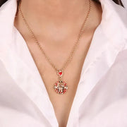 Collana in Metallo con madonna pendente