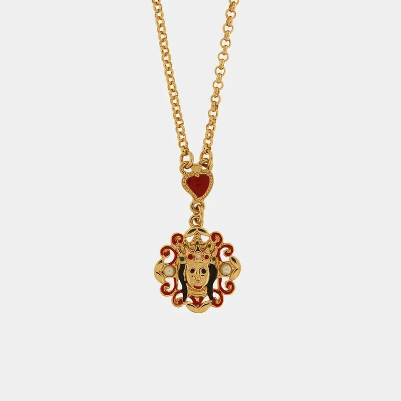 Collana in Metallo con madonna pendente