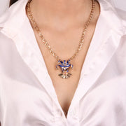 Collana in Metallo con maschera veneziana