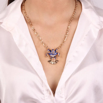 Collana in Metallo con maschera veneziana - BYSIMON gioielli