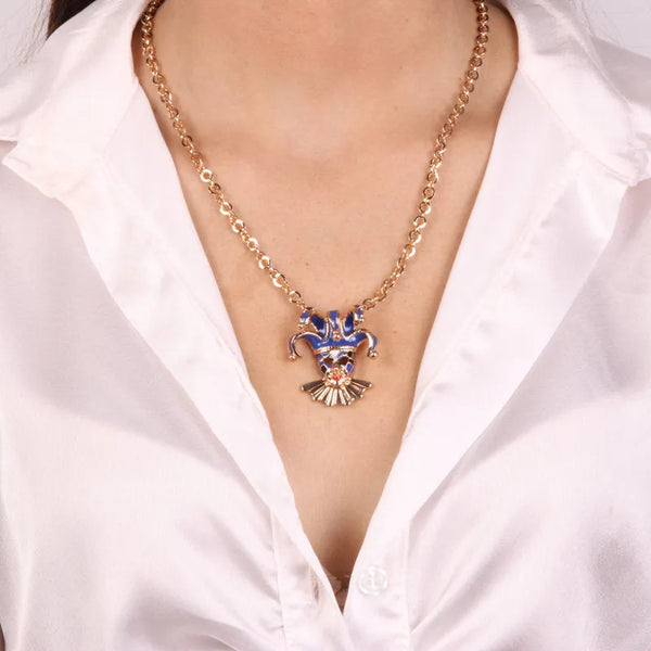 Collana in Metallo con maschera veneziana - BYSIMON gioielli