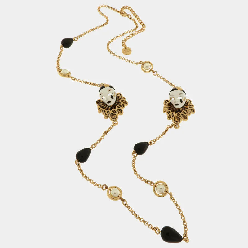 Collana in Metallo con maschere veneziane
