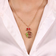 Collana in Metallo con pigna pendente