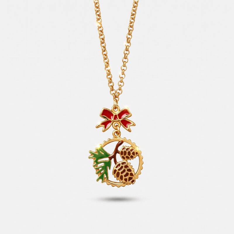 Collana in Metallo con pigna pendente - BYSIMON gioielli