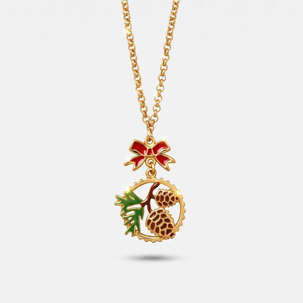 Collana in Metallo con pigna pendente - BYSIMON gioielli