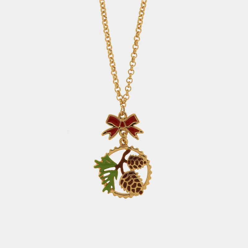 Collana in Metallo con pigna pendente