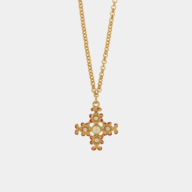 Collana in Metallo con croce pendente