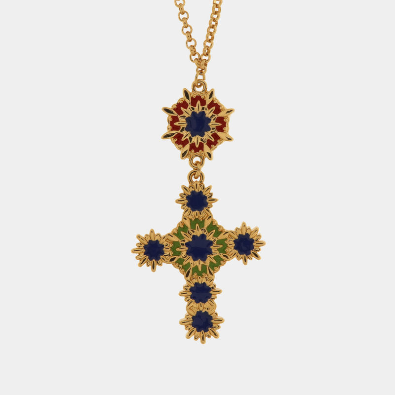 Collana in Metallo con croce pendente - BYSIMON gioielli