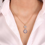 Collana in Metallo con maioliche colorate - BYSIMON gioielli