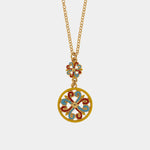 Collana in Metallo con maioliche colorate - BYSIMON gioielli
