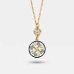 Collana in Metallo con maioliche colorate - BYSIMON gioielli