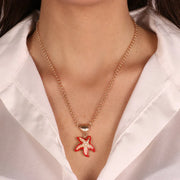 Collana in Metallo con stella marina pendete