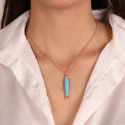 Collana in Metallo con pesciolino azzurro