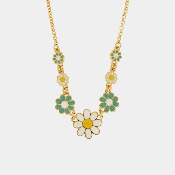 Collana in Metallo girocollo con margherite colorate - BYSIMON gioielli