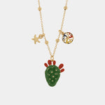 Collana in Metallo con cactus pendente - BYSIMON gioielli
