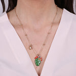 Collana in Metallo con cactus pendente - BYSIMON gioielli