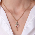 Collana in Metallo con ampolla impreziosito da simbolo Vesuvio AMONAPOLI - gioiello BySimon