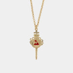 Collana in Metallo con ampolla impreziosito da simbolo Vesuvio AMONAPOLI - gioiello BySimon