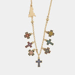 Collana in Metallo con croci pendenti