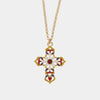 Collana in Metallo con croce colorata