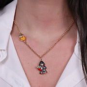 Collana in Metallo con munaciello e cornetto