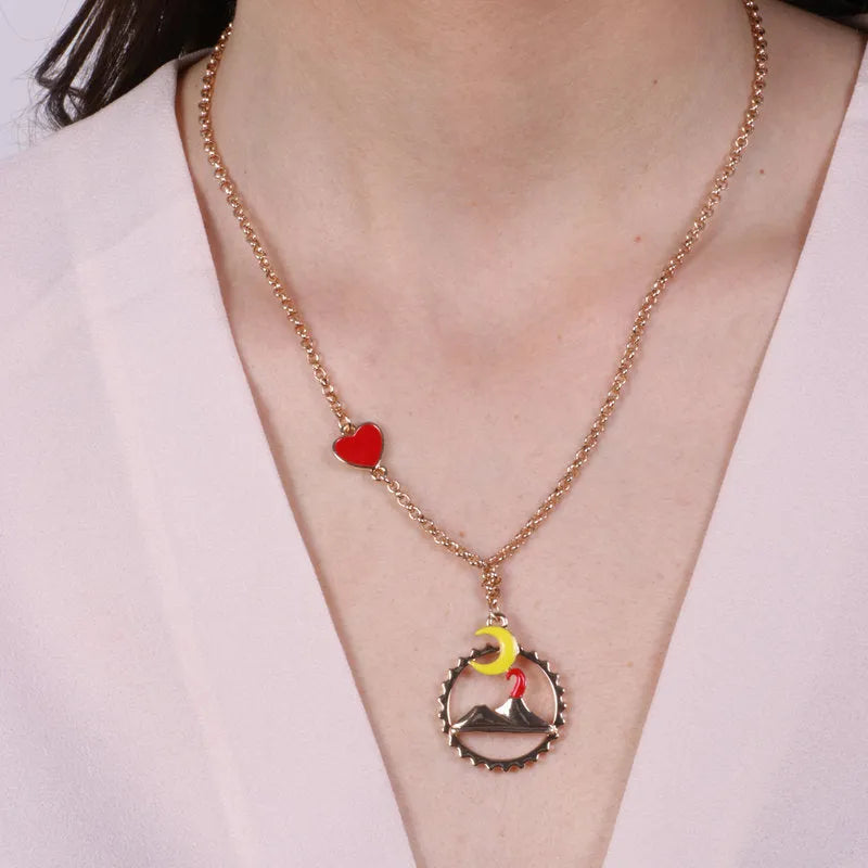 Collana in Metallo con Vesuvio - BYSIMON gioielli