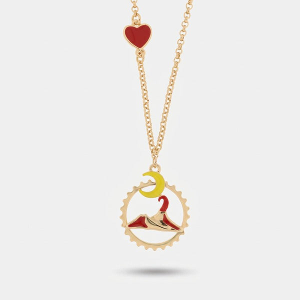 Collana con Vesuvio napoletano | regali portafortuna scaramantici | BYSIMON