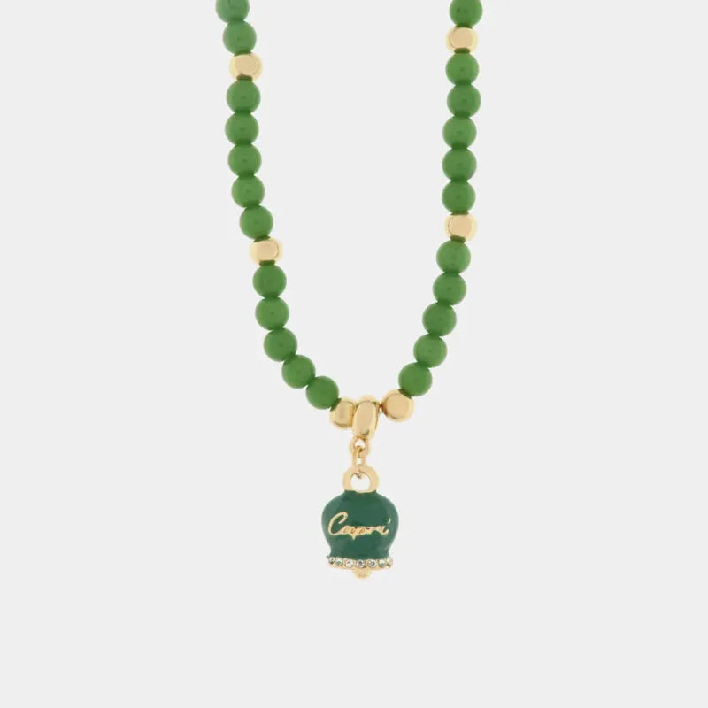 Collana in Metallo Con campanella portafotuna Capri