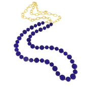Collana in Metallo con pietre blu