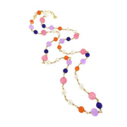 Collana in Metallo con pietre colorate