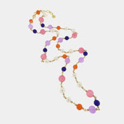 Collana in Metallo con pietre colorate