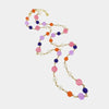 Collana in Metallo con pietre colorate