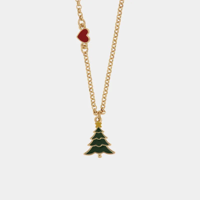 Christmas tree Metal Necklace