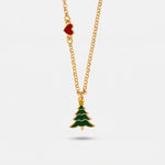 Collana in Metallo albero di Natale