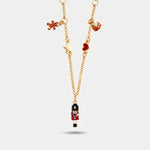 Collana in Metallo schiaccianoci, pan di zenzero e casetta