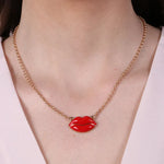 Collana in Metallo con bocca - BYSIMON gioielli