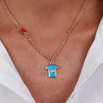 Collana con maglia del Napoli | gioiello portafortuna da regalare | BYSIMON