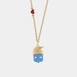 Collana con Pulcinella napoletano | regalo portafortuna napoletano | BYSIMON