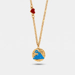 Collana con medaglia Vesuvio | gioielli portafortuna | BYSIMON