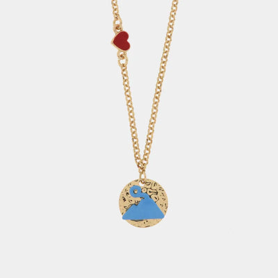 Collana con medaglia Vesuvio | gioielli portafortuna | BYSIMON